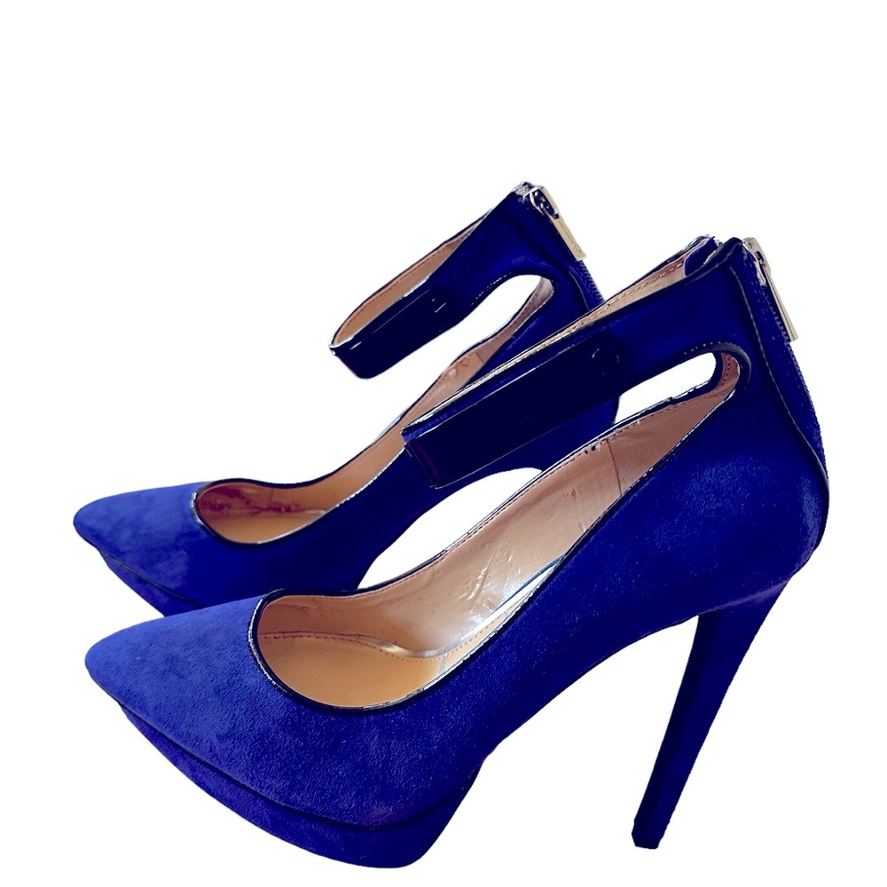 🔥 Sexy Jessica Simpson Blue Suede Heel